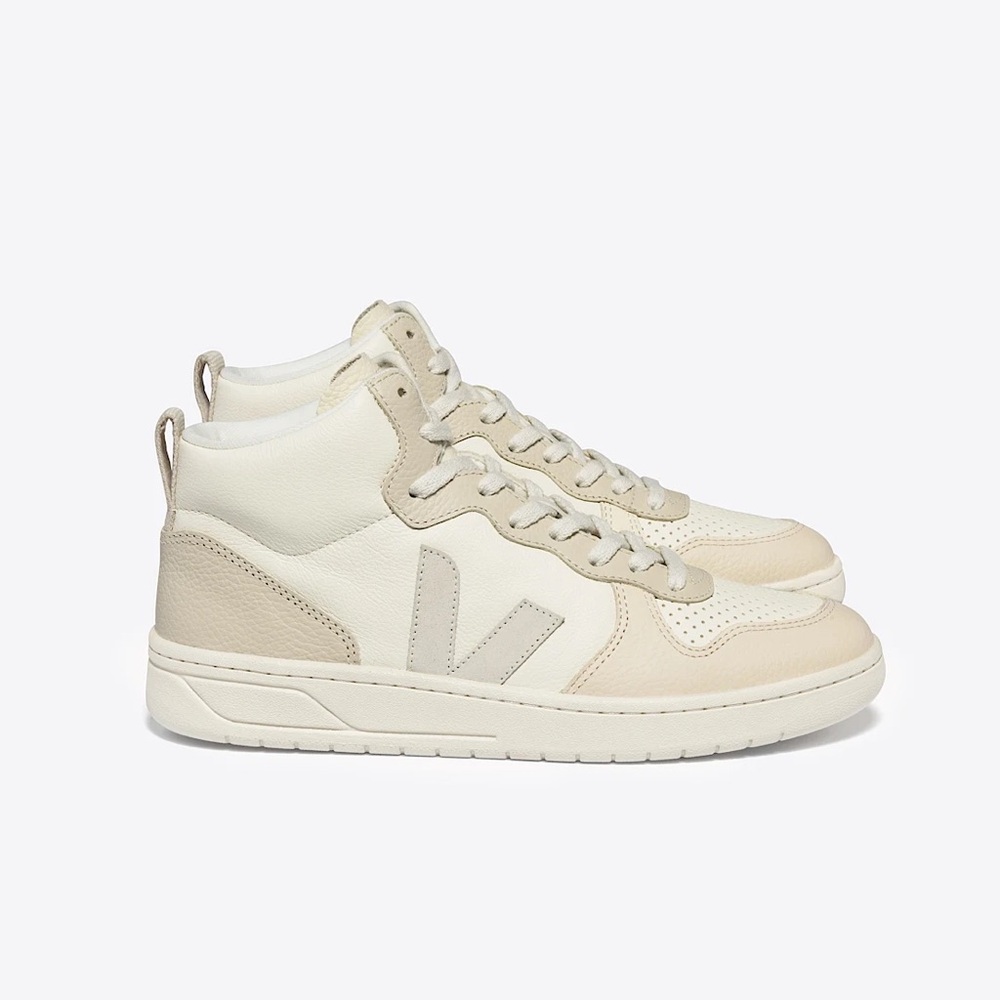 Veja V 15 Women’s Midtop Sneakers in Cashew Pierre Multico Size EU 41 US 10